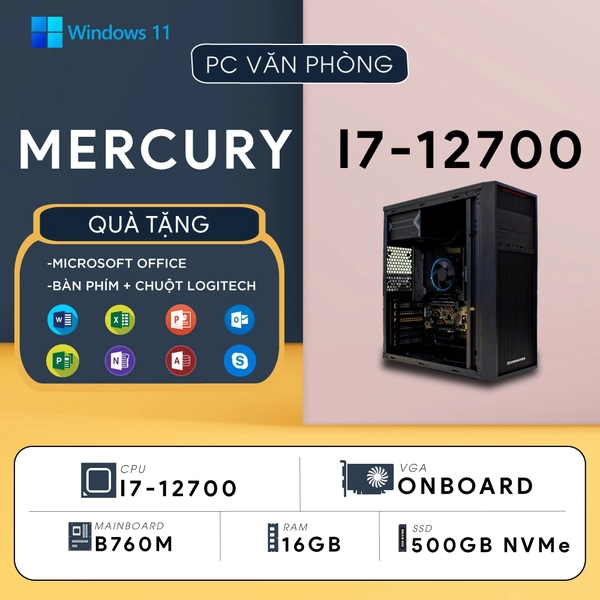 PC ST-MERCURY R7 (Ryzen 7 5700G, Radeon Graphics, Ram 8GB, SSD 500GB, 500W, Win 11) - Ảnh 2